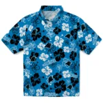 Carolina Panthers Hawaiian Shirt – Hibiscus Flower Design