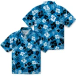Carolina Panthers Hawaiian Shirt – Hibiscus Flower Design