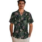 Carolina Panthers Hawaiian Shirt – Hibiscus Leaves Pattern