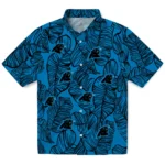 Carolina Panthers Hawaiian Shirt – Leaf Outline