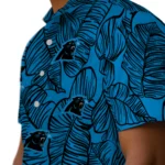 Carolina Panthers Hawaiian Shirt – Leaf Outline