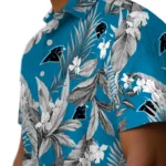 Carolina Panthers Hawaiian Shirt – Palm Leaves