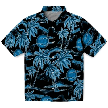 carolina panthers palm sunset hawaiian shirts best selling