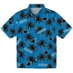 Carolina Panthers Hawaiian Shirt – Palm Tree Motif