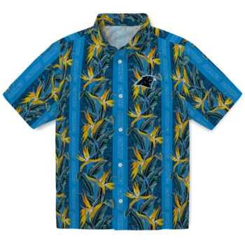 carolina panthers paradise vines blue hawaiian shirts best selling
