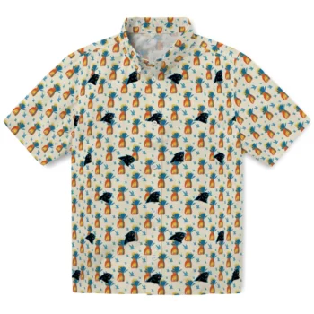 carolina panthers pineapple delight beige hawaiian shirts best selling