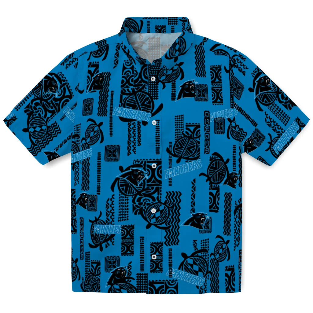 Carolina Panthers Hawaiian Shirt - Turtle Lines carolina panthers turtle lines blue hawaiian shirts best selling