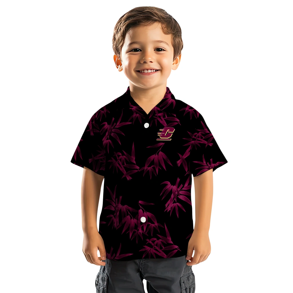 Central Michigan Chippewas Hawaiian Shirt - Bamboo Branches central michigan chippewas bamboo branches maroon black hawaiian shirts top rated