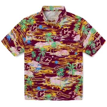 central michigan chippewas flamingo retreat maroon hawaiian shirts best selling