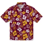 Central Michigan Chippewas Hawaiian Shirt – Hibiscus Flower Design