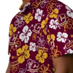 Central Michigan Chippewas Hawaiian Shirt – Hibiscus Flower Design