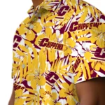 Central Michigan Chippewas Hawaiian Shirt – Hibiscus Overlay
