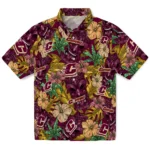 Central Michigan Chippewas Hawaiian Shirt – Hibiscus Tiki Jungle