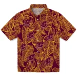 Central Michigan Chippewas Hawaiian Shirt – Leaf Outline