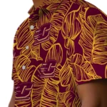 Central Michigan Chippewas Hawaiian Shirt – Leaf Outline