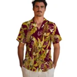 Central Michigan Chippewas Hawaiian Shirt – Palm Leaves