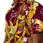 Central Michigan Chippewas Hawaiian Shirt – Palm Leaves