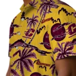 Central Michigan Chippewas Hawaiian Shirt – Palm Sunset