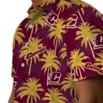 Central Michigan Chippewas Hawaiian Shirt – Palm Tree Motif
