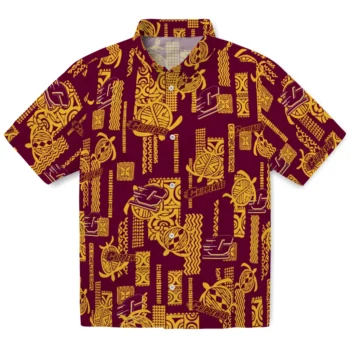 central michigan chippewas turtle lines maroon hawaiian shirts best selling