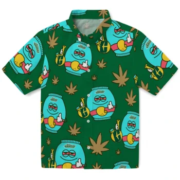 charlotte 49ers bong smile green hawaiian shirts best selling