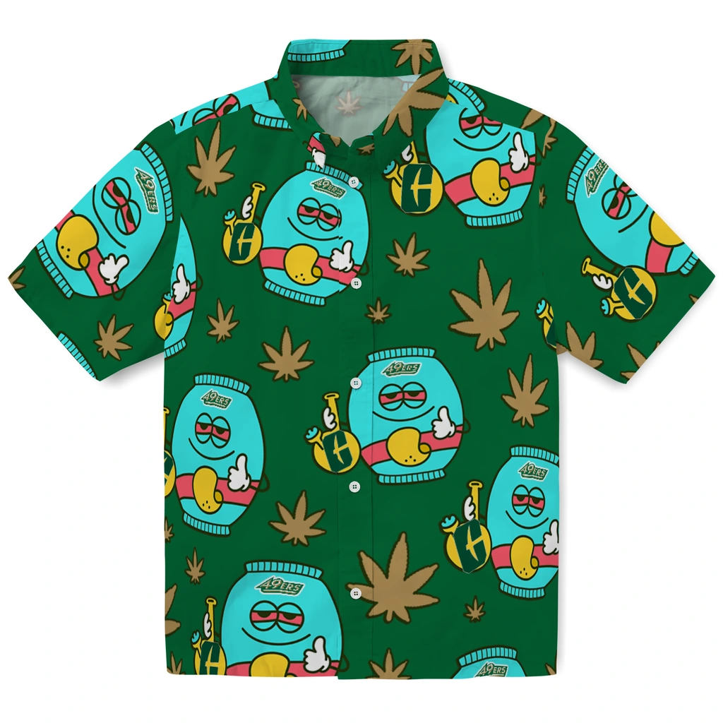 Charlotte 49ers Hawaiian Shirt - Chill Vibe charlotte 49ers bong smile green hawaiian shirts best selling