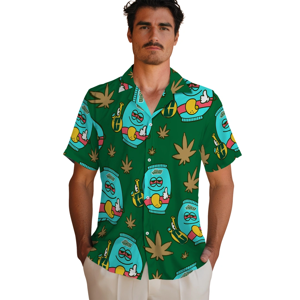 Charlotte 49ers Hawaiian Shirt - Chill Vibe charlotte 49ers bong smile green hawaiian shirts fashion forward