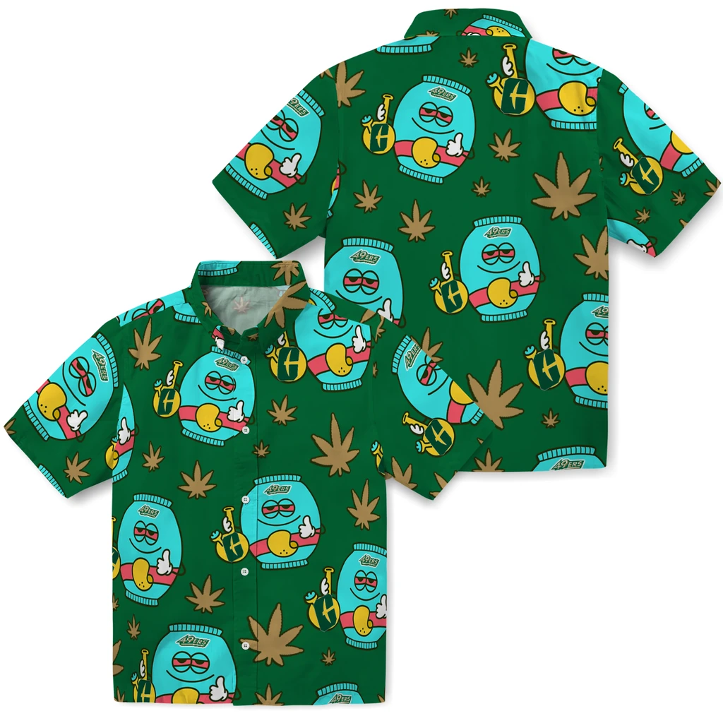 Charlotte 49ers Hawaiian Shirt - Chill Vibe charlotte 49ers bong smile green hawaiian shirts high quality