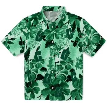 charlotte 49ers hibiscus arrangement green hawaiian shirts best selling
