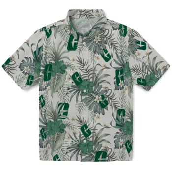 charlotte 49ers hibiscus designs beige hawaiian shirts best selling