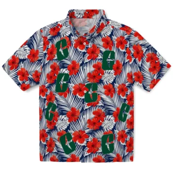 charlotte 49ers hibiscus fiesta red royal blue hawaiian shirts best selling