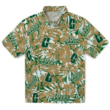 charlotte 49ers hibiscus overlay hawaiian shirts best selling