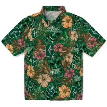 charlotte 49ers tiki jungle green hawaiian shirts best selling
