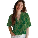 Charlotte 49ers Hawaiian Shirt – Leaf Outline