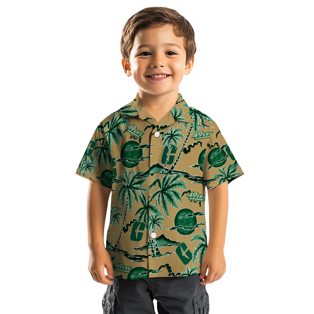 Charlotte 49ers Hawaiian Shirt - Palm Sunset charlotte 49ers palm sunset hawaiian shirts top rated