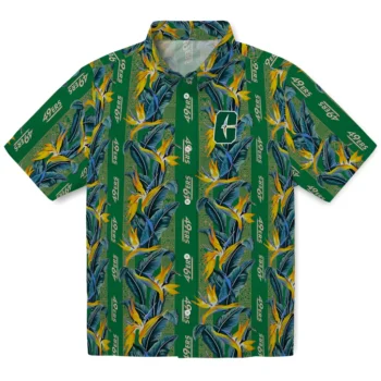 charlotte 49ers paradise vines green hawaiian shirts best selling
