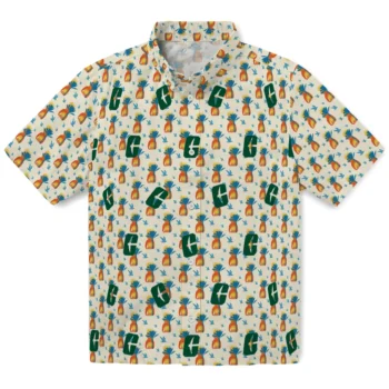 charlotte 49ers pineapple delight beige hawaiian shirts best selling