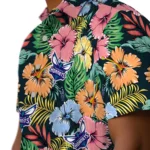 Charlotte Hornets Hawaiian Shirt – Brilliant Hibiscus Garden