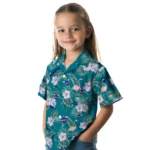 Charlotte Hornets Hawaiian Shirt – Flamingo and Hibiscus