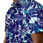 Charlotte Hornets Hawaiian Shirt – Hibiscus Overlay
