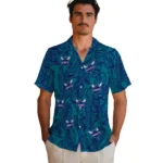 Charlotte Hornets Hawaiian Shirt – Leaf Outline