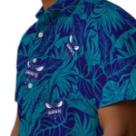 Charlotte Hornets Hawaiian Shirt – Monstera Layer