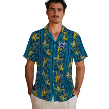 charlotte hornets paradise vines teal hawaiian shirts fashion forward