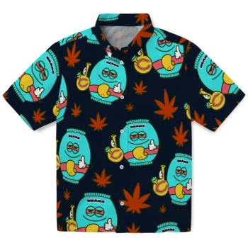 chicago bears bong smile blue hawaiian shirts best selling
