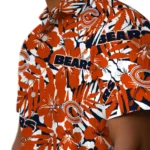 Chicago Bears Hawaiian Shirt – Hibiscus Overlay