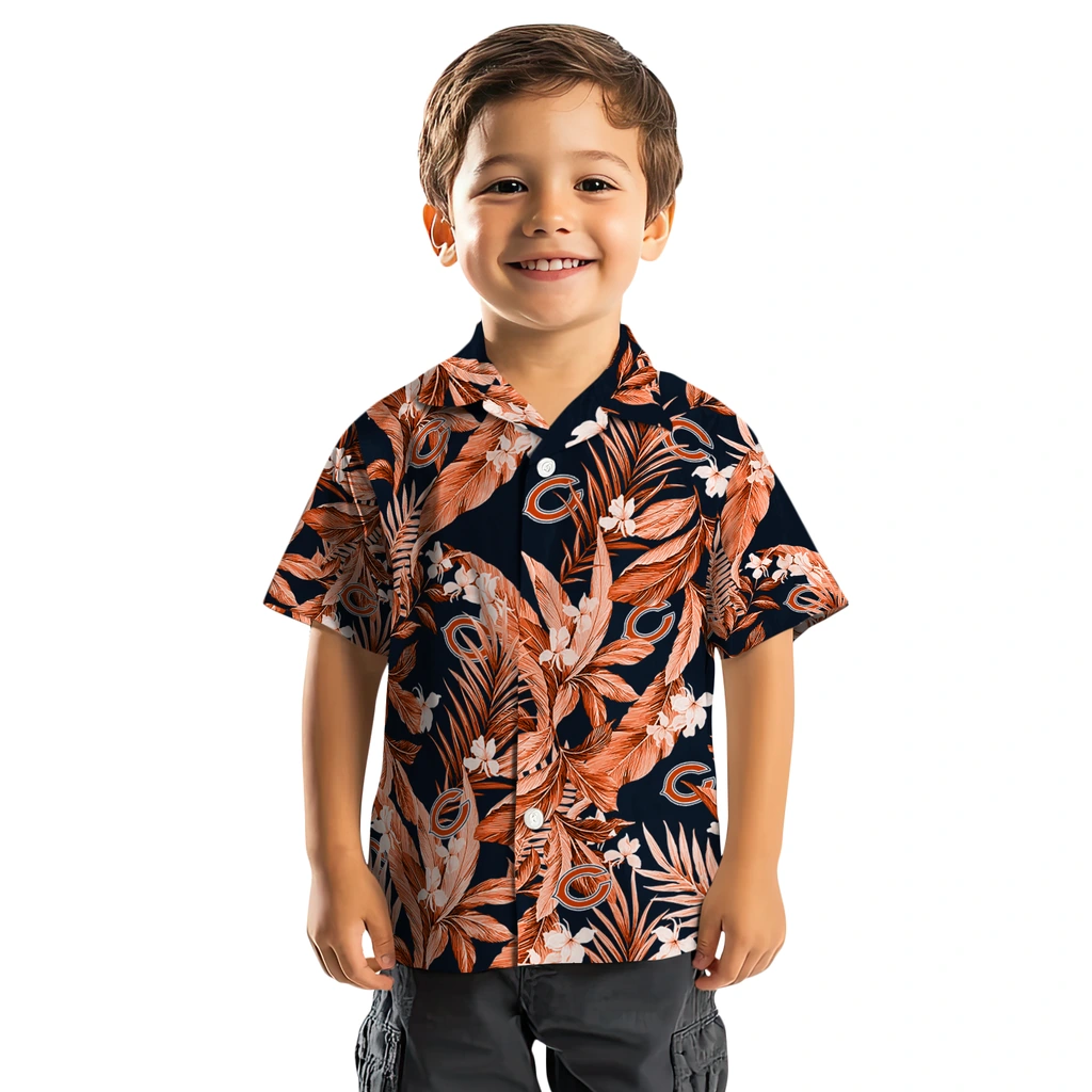 Chicago Bears Hawaiian Shirt - Palm Leaves chicago bears palm leaves blue hawaiian shirts top rated