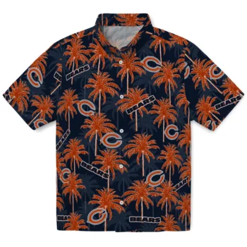 chicago bears palm grove blue hawaiian shirts best selling