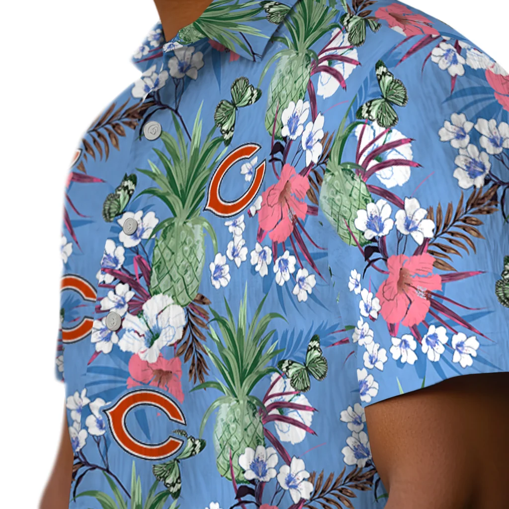Chicago Bears Hawaiian Shirt - Pineapple Bouquet chicago bears pineapple bouquet best sky blue hawaiian shirts trendy