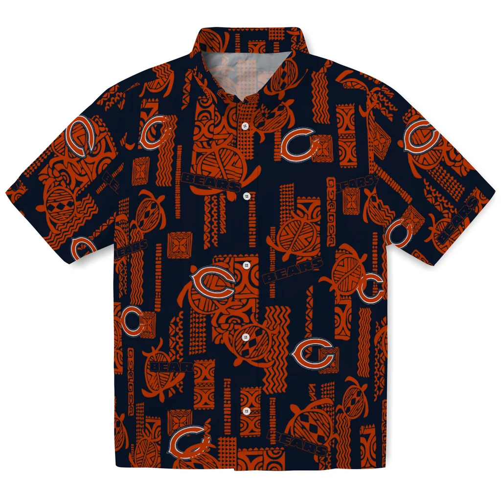 Chicago Bears Hawaiian Shirt - Turtle Lines chicago bears turtle lines blue hawaiian shirts best selling