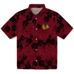 Chicago Blackhawks Hawaiian Shirt – 50th State Flower